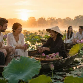 Trà sen Tây Hồ: Một chén trà gói cả mùa hạ Hà Nội