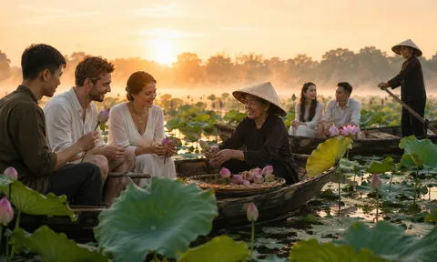 Trà sen Tây Hồ: Một chén trà gói cả mùa hạ Hà Nội